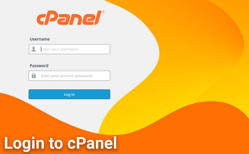 Login to cpanel