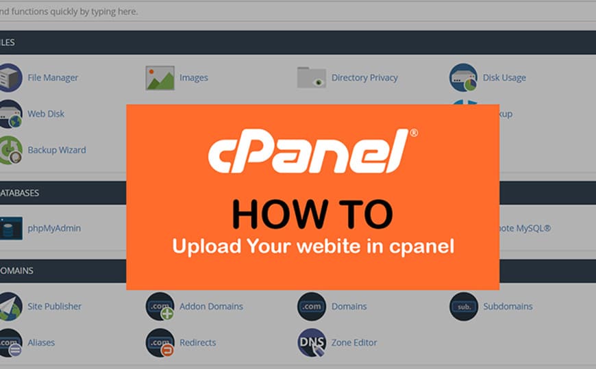 upload website in cpanel