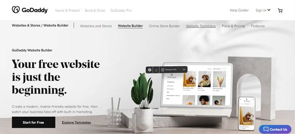 godaddy website builder