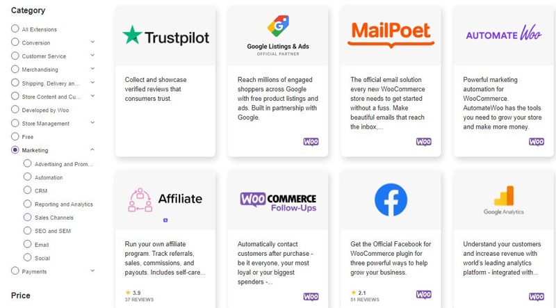 woocommerce integrations