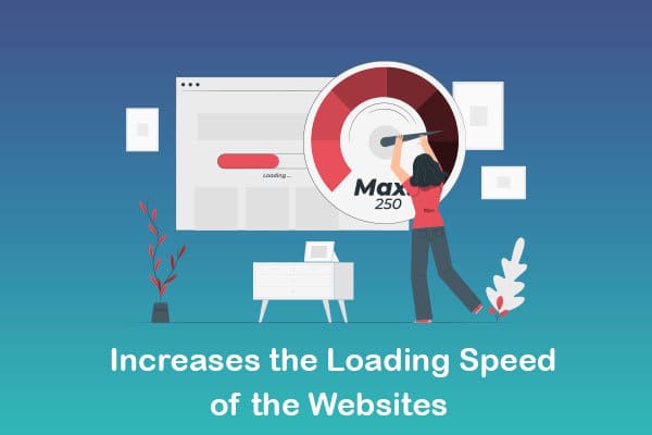 increases the loading speed of the websites