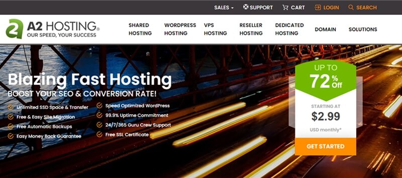 a2 hosting for ecommerce